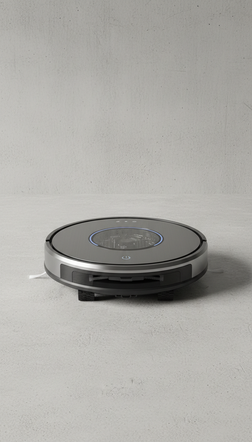 NextRobo launch preview of an unbranded AI robotic floor cleaner