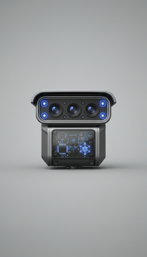 NextRobo launch preview of an unbranded AI security camera