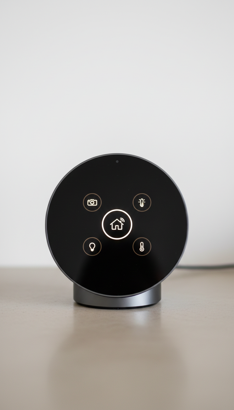 NextRobo launch preview of an unbranded smart home camera hub
